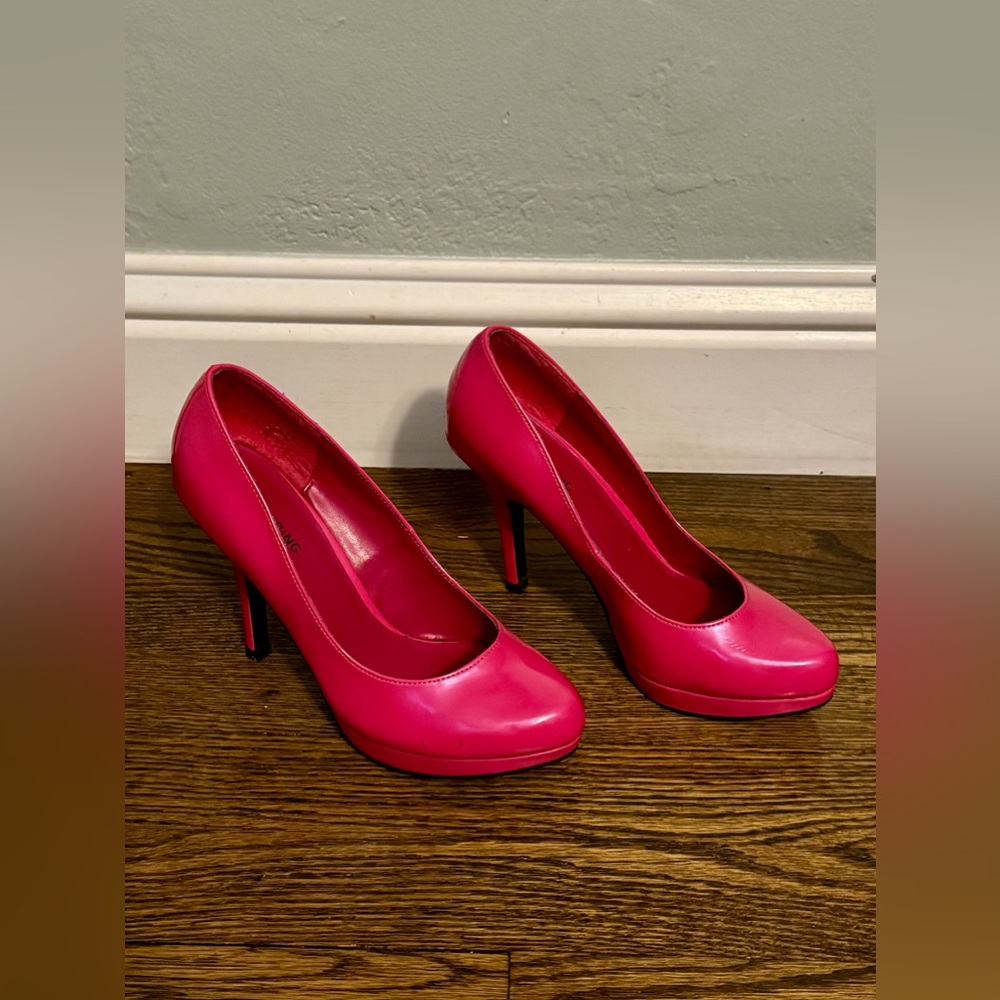 Call It Spring Pink Heels - Picture 2 of 5